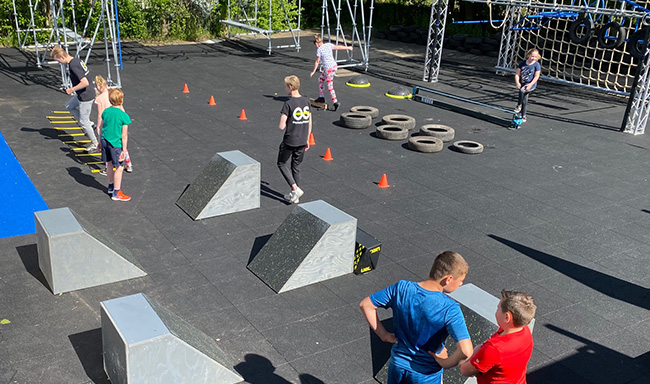 jeugdleden obstakels 2 Ninja Obstacle Parcours in Purmerend